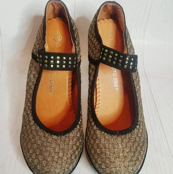 BERNIE MEV Claire Weave Platform Y2K Heel MetalicSz 37 6/6.5 US - Picture 3 of 7